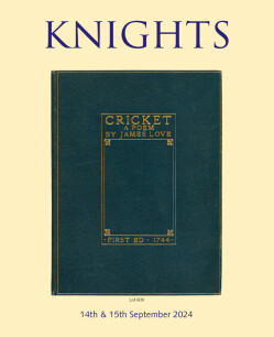 Auction of Wisden Cricketers' Almanacks and Cricket Books - Live Two Day Auction