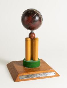 The Ashes. England v Australia 1934. &lsquo;Verity&rsquo;s Match&rsquo;. Original cricket ball with which Hedley Verity took a career best eight wickets for forty three runs for England against Australia in the second innings of the second Test at Lord&rsquo;s in June 1934. The 