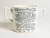 Hedley Verity. Yorkshire & England, 1930-39. A very scarce W. Ellis of Bramley commemorative two handled &lsquo;loving cup&rsquo; mug for &lsquo;Hedley Verity, England&rsquo;s Famous Spin Bowler&rsquo; with vignette of Verity in bowling pose. &lsquo;Record bowling by Hedley Verity&rsquo; to verso - 2