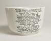 Hedley Verity, Yorkshire & England. Unusual commemorative ceramic bowl for &lsquo;Hedley Verity, England&rsquo;s Famous Spin Bowler&rsquo; with transfer printed vignette of Verity in bowling pose and title to face. Gold lustre to inner and outer rim. To verso, a transfer p