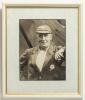 Wilfred Rhodes. Yorkshire & England 1898-1930. Excellent large original mono photograph of Rhodes, three quarter length, wearing cricket attire and his Yorkshire cap and blazer at a cricket ground. Very nicely signed &lsquo;Yours sincerely W. Rhodes&rsquo; to lower e - 2