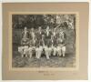 North v South, Lord&rsquo;s 1936. Official mono photograph of the North team who played against the South on the 13th-16th June 1936. The players seated and standing in rows wearing cricket attire and various cricket blazers include Wyatt (Captain), Verity, Kee