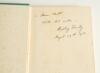 &lsquo;Bowling &lsquo;Em Out&rsquo;. Hedley Verity. London 1936. First edition with rarer dustwrapper. Presentation copy presented &lsquo;To Thomas Moult with Best Wishes Hedley Verity&rsquo; and dated &lsquo;August 27th 1936&rsquo;. Some minor faults to the dustwrapper otherwise in good conditio - 2