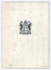M.C.C. tour of South Africa 1938/39. Official Union Castle Line &lsquo;R.M.M.V. Athlone Castle&rsquo; brochure for the &lsquo;M.C.C. South African tour 1938/39&rsquo;. Pictorial colour front cover. With team detail, itinerary, player profile and pen pictures to inside pages. Ver - 5