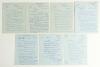 Charles John Barnett. Gloucestershire & England 1927-1948. Selection of seven handwritten letters, some quite extensive, to Alan Hill, Verity&rsquo;s biographer regarding the preparation, planning and publication of Hill&rsquo;s book on Verity. The letters, all writt