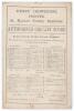 &lsquo;8 Gentlemen and 3 Professionals v 14 Young Players of the County [Sussex Colts]&rsquo; 1876. Early original single sided &lsquo;Authorised Cricket Score&rsquo; card with complete printed scores for the match played at Hove, 5th & 6th June 1876. Sussex Colts (142 & 217) dr