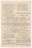 &lsquo;Nottinghamshire v. Sussex&rsquo; 1897. Early original double sided scorecard for the match played at Trent Bridge 10th- 12th May 1897 with complete printed and handwritten scores in pencil. Sussex (255 & 119) lost to Nottinghamshire (448/7 declared) by an inni - 2