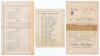 Sussex &lsquo;away&rsquo; scorecards 1897-1900. Three early official double sided scorecards for Sussex County matches, all with complete printed and/ or handwritten scores in pencil. Matches are v Middlesex at Lord&rsquo;s 12th- 14th August 1897 (Middlesex won by seven wi - 2
