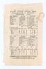 &lsquo;Derbyshire&rsquo;s first win over Nottinghamshire in a first-class match 1903&rsquo;. Silk scorecard of the match produced to commemorate the occasion printed by S.B. Smith of Derby on the ground. The low scoring match was played at Derby on the 9th to 11th July 190