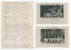 Australian tour to England 1926. Official double sided scorecard with complete handwritten scores in pencil for the tour match, Sussex v Australians at Hove, 28th- 31st August 1926. Printed on the ground by Crowhurst of Brighton. Local advertising to vers