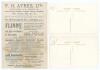 Australian tour to England 1926. Official double sided scorecard with complete handwritten scores in pencil for the tour match, Sussex v Australians at Hove, 28th- 31st August 1926. Printed on the ground by Crowhurst of Brighton. Local advertising to vers - 2