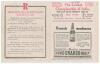 &lsquo;The Cricket Championship of India, for The Ranji Trophy 1944-45&rsquo;. Official folding scorecard for the tournament semi-final, Bombay v North India, played at the Brabourne Stadium, Bombay, 16th- 20th February 1945. The scorecard with printed scores complet - 2
