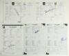 County Championship significant achievement scorecards 1973-2023. Ten official scorecards, all signed by players who recorded a notable achievement in County matches. &lsquo;Souvenir match card of the Maidstone Cricket Week 1973 during which Colin Cowdrey score - 2