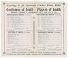 &lsquo;Hastings & St. Leonards Cricket Week, 1907. Gentlemen of South v. Players of South&rsquo;. Jessop second fastest century. Early original double sided folded scorecard with complete printed scores for the match played at the Central Recreation Ground, Hastings,