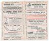 &lsquo;Hastings & St. Leonards Cricket Week, 1907. Gentlemen of South v. Players of South&rsquo;. Jessop second fastest century. Early original double sided folded scorecard with complete printed scores for the match played at the Central Recreation Ground, Hastings, - 2