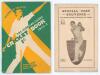 M.C.C. tour of Australia 1932/33. The Bodyline tour&rsquo;. Two brochures produced for the tour. &lsquo;Special Test Souvenir- with careers of players to beginning of 1932/33 season&rsquo;. Sixteen page brochure with pen pictures, biographies, scoresheet, records etc issue