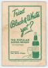 M.C.C. tour of Australia 1932/33. The Bodyline tour&rsquo;. Two brochures produced for the tour. &lsquo;Special Test Souvenir- with careers of players to beginning of 1932/33 season&rsquo;. Sixteen page brochure with pen pictures, biographies, scoresheet, records etc issue - 2