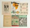 South Africa tour of England 1947. Six various brochures and programmes from the tour. Official souvenir brochure for the &lsquo;South African tour of England&rsquo;. Edited by A.W. Simpson, &lsquo;Findon&rsquo; Cricket Annual 1947&rsquo;, &lsquo;The Springboks Here Again&rsquo; Ledbroke, Souveni