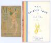 South African tour booklets. Two booklets, one issued for the M.C.C. tour of South Africa 1948/49 by the United Tobacco Co. Cape Town 1948. 32pp. Very small pre tour booklet comprising pen pictures, map, fixtures etc with original decorative colour paper 