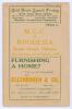 M.C.C. tour of South Africa & Rhodesia 1948-1949. Official programme for the match Rhodesia v M.C.C. played at the Raylton Club, Bulawayo, 29th January- 1st February 1949. Comprises pen pictures of the M.C.C. team, scorecards, advertising etc. The 48pp pr