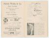 M.C.C. tour of South Africa & Rhodesia 1948-1949. Official programme for the match Rhodesia v M.C.C. played at the Raylton Club, Bulawayo, 29th January- 1st February 1949. Comprises pen pictures of the M.C.C. team, scorecards, advertising etc. The 48pp pr - 3