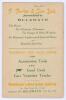 M.C.C. tour of South Africa & Rhodesia 1948-1949. Official programme for the match Rhodesia v M.C.C. played at the Raylton Club, Bulawayo, 29th January- 1st February 1949. Comprises pen pictures of the M.C.C. team, scorecards, advertising etc. The 48pp pr - 4