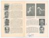 South Africa Tour to England 1951. Official pictorial pre-tour souvenir programme for the 1951 tour published by Playfair, edited by Peter West. Fully signed to the pen pictures by all fifteen original members of the touring party. Signatures are Nourse ( - 3