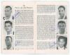 West Indies 1957. Official souvenir Playfair brochure for the West Indies tour of England. Edited by Gordon Ross. Pictorial covers. Signed in ink to pen pictures by all seventeen members of the West Indies touring team plus the two Managers Pierce and De - 2
