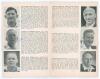 &lsquo;Cricketers from New Zealand&rsquo; 1958. Official tour souvenir programme for the tour by Playfair edited by Gordon Ross. Signed in ink to pen pictures by all sixteen members of the touring party, Reid (Captain), Cave, Alabaster, Blair, D&rsquo;Arcy, Harford, Hayes, - 3