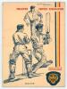 Australian tour of Malaya 1959. Rare official programme. 40pp, excellent pictorial wrappers, Printed by Central Printers, Singapore. Signed to their pictorial biographical picture by all fourteen of the touring party with the exception of Gavin Stephens w