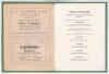 &lsquo;Official Programme commemorating the Visit of the Australian Cricketers to America, Sept & Oct 1912&rsquo;. 16pp official pre tour brochure with front cover printing in yellow and green, tipped in to modern green cloth, gilt title to spine. Comprises details o - 2