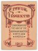 &lsquo;Official Programme commemorating the Visit of the Australian Cricketers to America 1913&rsquo;. 8pp official pre-tour brochure with front cover printing in red and black, containing details of the thirty matches to be played in the USA, Bermuda and Canada from