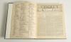 &lsquo;Cricket: A Weekly Record of the Game&rsquo;. Volume II nos. 22-49 (16th February to 27th December 1883). Illustrated. Bound in modern green cloth, gilt title to spine, red speckled page edges. Pages complete with title and contents pages to front, lacking orig - 2