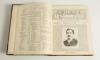 &lsquo;Cricket: A Weekly Record of the Game&rsquo;. Volume IV nos. 80-109 (31st January to 24th December 1885). Illustrated. Bound in maroon quarter leather, gilt title to spine, red speckled page edges. Pages complete with title and contents pages to front, lacking - 2