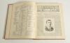 &lsquo;Cricket: A Weekly Record of the Game&rsquo;. Volume VII nos. 170-199 (26th January to 27th December 1888). Illustrated. Bound in red cloth and marbled boards, gilt title to spine. Pages complete with title and contents pages to front, lacking original wrappers - 3
