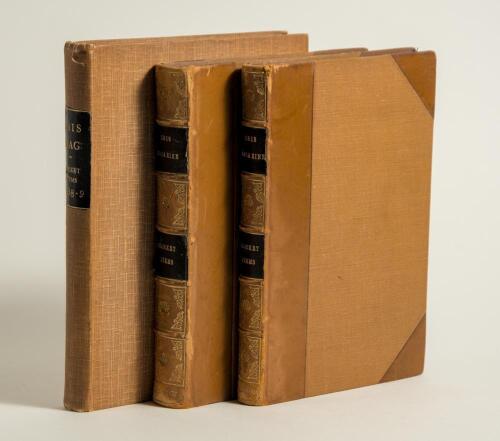 &lsquo;The Ibis Magazine [and Journal of the Prudential Clerks&rsquo; Society]&rsquo;. Three bound volumes of extracts from issues of the magazine, printed for private circulation, recording the scores and activities of the Ibis Cricket Club covering the period 1909 to 193