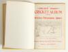 &lsquo;The Golden Penny Cricket Album&rsquo; 1902 and 1903. Two original issues bound together, the 1903 issue bound in yellow cloth boards, with the 1902 issue tipped in to the front. Original wrappers of both issues retained. The 1902 issue contains &lsquo;Special Photog - 3