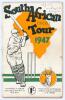 &lsquo;South African Cricket Tour 1947&rsquo;. Official souvenir brochure for the South African tour of England. Edited by A.W. Simpson. Pictorial covers. Signed in ink to inside pen pictures by sixteen members of the South African touring party. Signatures are Melvi