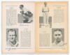 &lsquo;South African Cricket Tour 1947&rsquo;. Official souvenir brochure for the South African tour of England. Edited by A.W. Simpson. Pictorial covers. Signed in ink to inside pen pictures by sixteen members of the South African touring party. Signatures are Melvi - 4