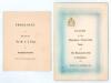 Bryan Herbert Valentine. Kent, Cambridge University & England 1927-1948. M.C.C. tour of India & Ceylon 1933-34&rsquo;. Official &lsquo;Programme of the Visit of the M.C.C. team to Porbandar 5th & 6th December 1933&rsquo;. The 4pp folding card programme with titles in black - 7