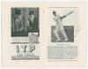 &lsquo;All India Cricket Tour of England 1946&rsquo;. Official souvenir brochure for the Indian tour of England. Edited by A.W. Simpson. Pictorial covers. Fully signed in ink to inside pen profile pictures by all sixteen members of the Indian touring party plus the m - 2