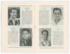 &lsquo;All India Cricket Tour of England 1946&rsquo;. Official souvenir brochure for the Indian tour of England. Edited by A.W. Simpson. Pictorial covers. Fully signed in ink to inside pen profile pictures by all sixteen members of the Indian touring party plus the m - 3
