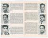 India tour to England 1959. Official Playfair souvenir tour brochure edited by Gordon Ross. Fully signed to the pen pictures by the eighteen featured members of the touring party. Signatures are Gaekwad (Captain), Roy, Apte, Borde, Contractor, Desai, Ghor - 3