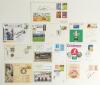 International Test cricketers. Selection of ten various signed commemorative first day covers. Signatures are S. Warne, E. Weekes, D. Haynes, G. Flower, C. Lloyd, Aravinda De Silva, M. Crowe, A. Border, R. Marsh and R. Hadlee.