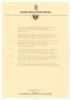 Norman Gifford. Worcestershire, Warwickshire & England 1960-83. &lsquo;The Centenary Banquet&rsquo;. Official menu for the South African Cricket Centenary 1889-1989 Banquet held on the 8th March 1989. The menu, with cord tie, signed to inside pages by cricketers titl - 3