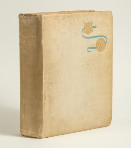 &lsquo;The Jubilee Book of Cricket&rsquo;. K.S. Ranjitsinhji. Edinburgh 1897. Limited edition of 350 copies signed by Ranjitsinhji, this being number 99. Hand made paper, top edge gilt, other edges untrimmed. Original oatmeal cloth covers. Padwick 467. Soiling and bu