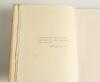 &lsquo;The Jubilee Book of Cricket&rsquo;. K.S. Ranjitsinhji. Edinburgh 1897. Limited edition of 350 copies signed by Ranjitsinhji, this being number 99. Hand made paper, top edge gilt, other edges untrimmed. Original oatmeal cloth covers. Padwick 467. Soiling and bu - 2