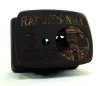 &lsquo;Ranjitsinhji 3d Cigar&rsquo;. Large heavy cast iron cigar cutter, the metal top with portrait of Ranjitsinhji, head and shoulders, wearing cap, blazer and tie with the wording &lsquo;&rsquo;Ranjitsinhji 3d Cigar&rsquo; to side. Wind-up mechanical mechanism beneath. &lsquo;Patent numb