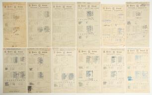 Lord&rsquo;s and The Oval wartime and 1940s scorecards. A good selection of forty one scorecards from the collection of Alan Curtis, English actor and Lord&rsquo;s cricket announcer, all (with two exceptions) for matches played at Lord&rsquo;s and The Oval covering interna