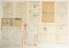 Cricket scorecards 1950s-1960s from the collection of Alan Curtis, English actor and Lord&rsquo;s cricket announcer. A large selection of some 140 official scorecards covering Test, tour, county and representative matches. One, for the tour match, Surrey v Aust